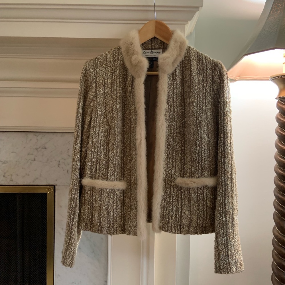 Fabulous Vintage Mink embellished jacket
